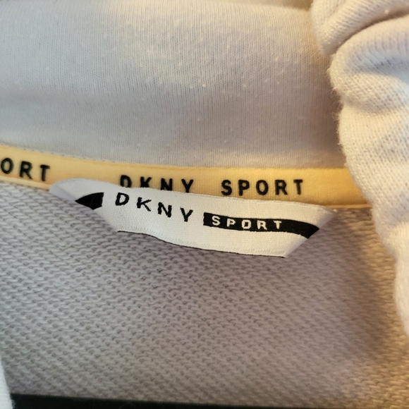 DKNY Sport White Dress with Side Stripes Size Large - Picture 6 of 10